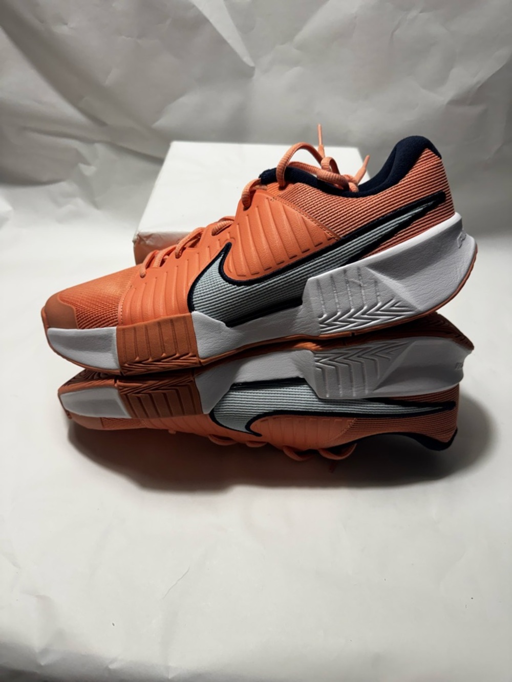 NIKE MENs AIR ZOOM GP CHALLENGE PRO - PREMIUM orange white new return size 10.5